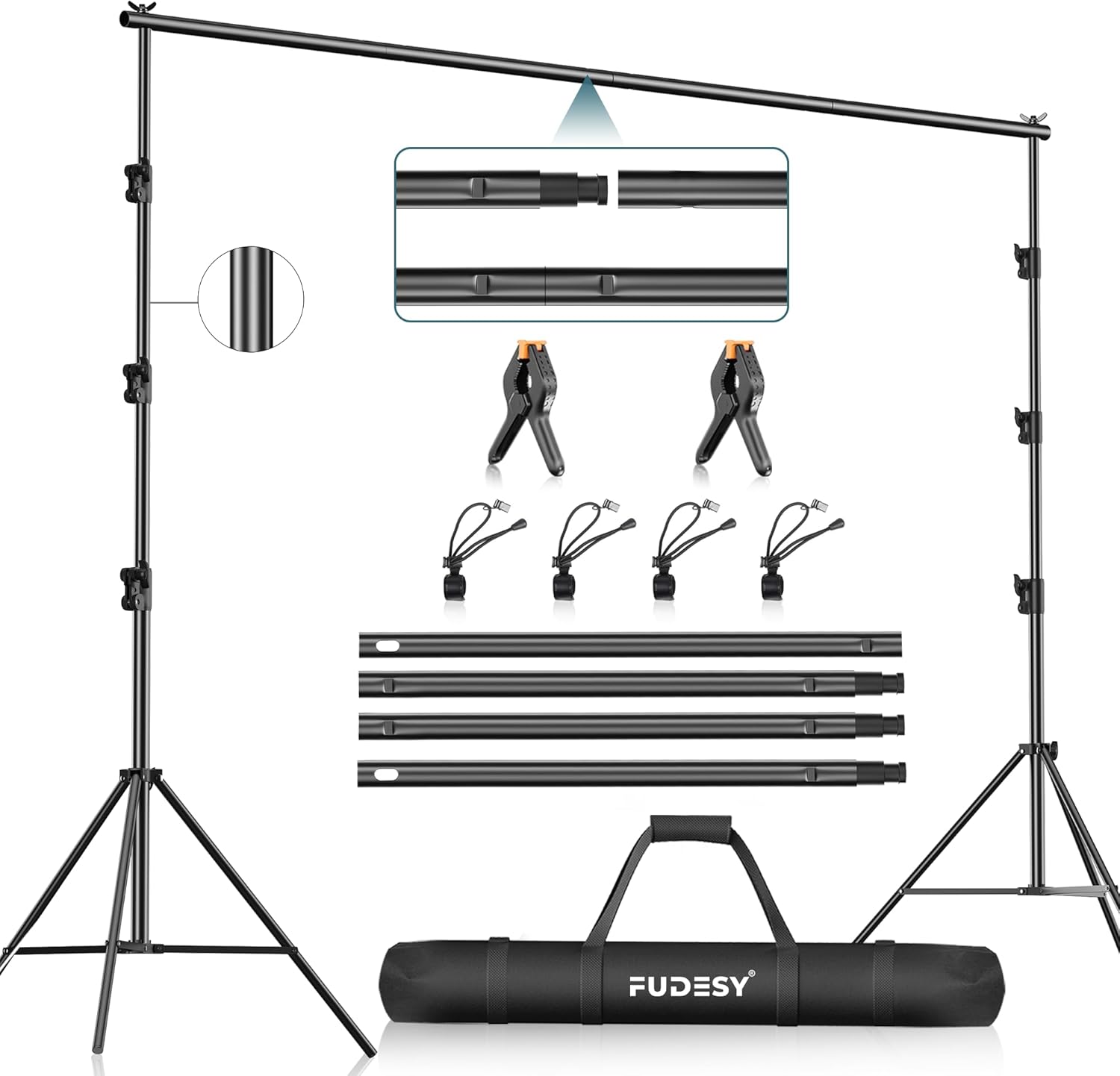 Rectangle Adjustable Backdrop Stand (10 x 10 FT) - Image 3