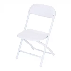 Kids Plastic Folding White Chairs