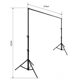 Rectangle Adjustable Backdrop Stand (10 x 10 FT) - Image 2