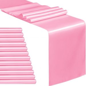 Pink Satin Table Runner (12 x 108")