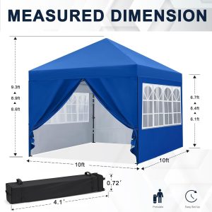 Blue Foldable Tent (10 x 10)