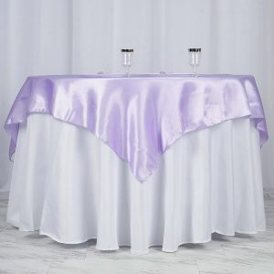 Lavender Satin Overlay 72"x72"